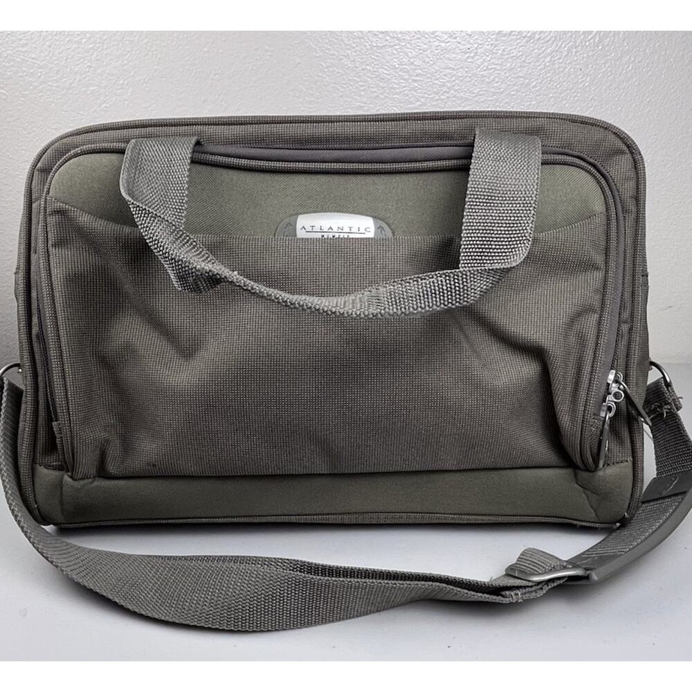 Atlantic Carry on Travel Shoulder Bag 17” Olive Green Underseat Flight Organizer